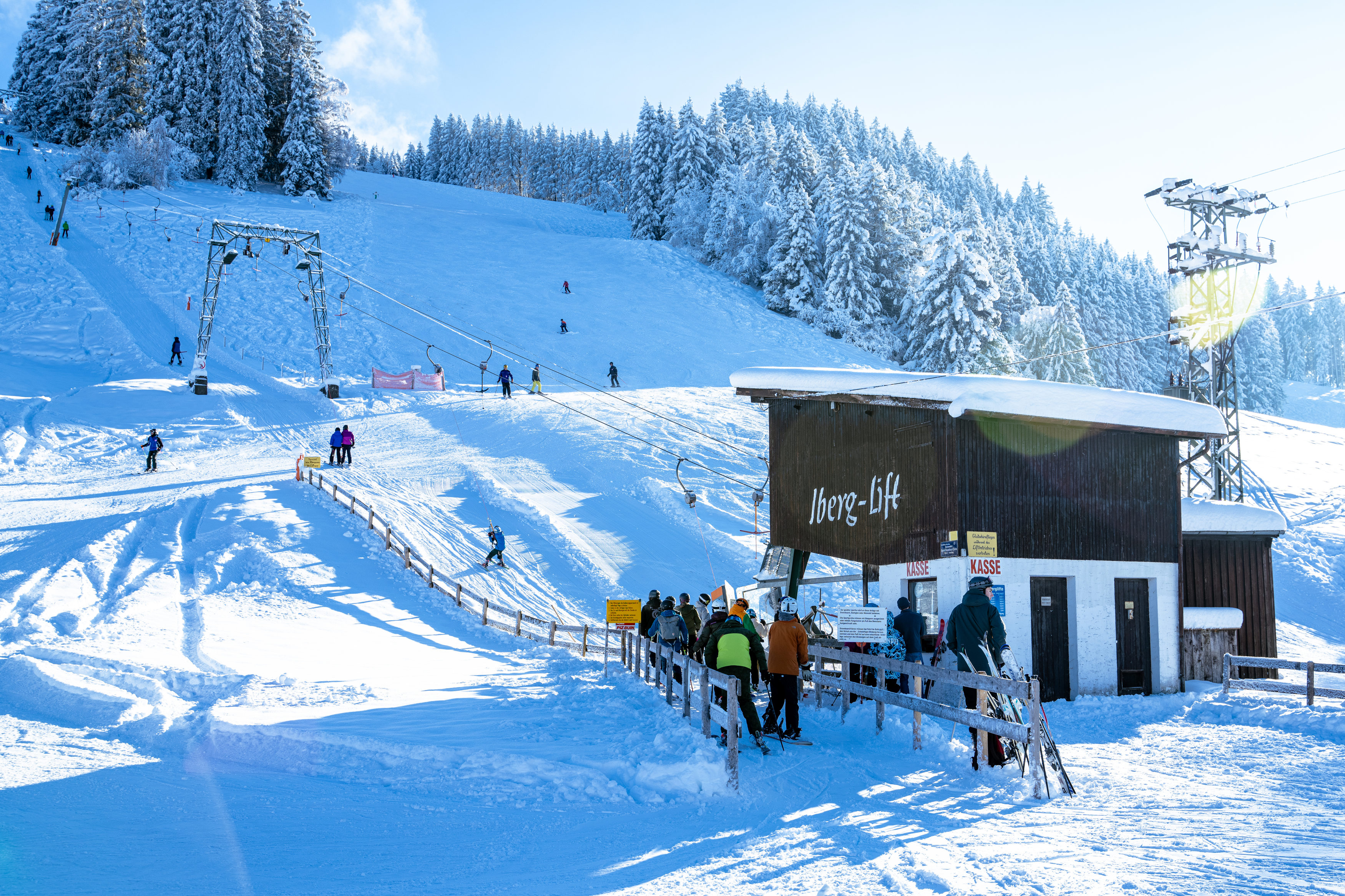 Skibetrieb am Iberg-Lift
